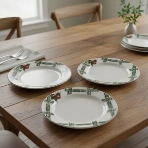 The Cades Cove Collection by Citation Apple Salad Dessert‎ Plates Set of 3 7.5"